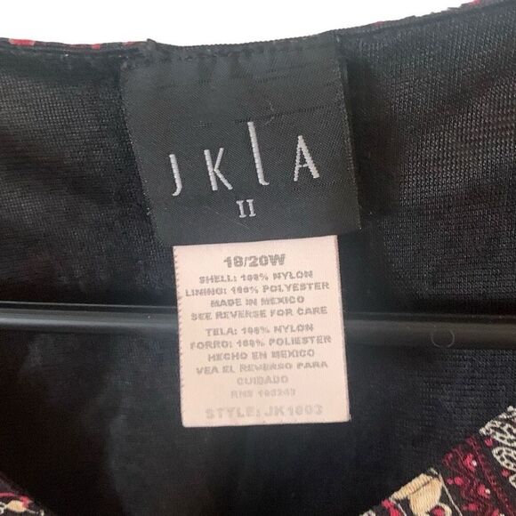 Pre Owned Women’s JKLA II Paisley Print Style Blouse Sz 18/20W Hippie Vibe - Picture 9 of 11